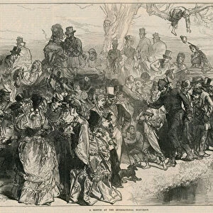 A sketch at the International Boat-Race (engraving)