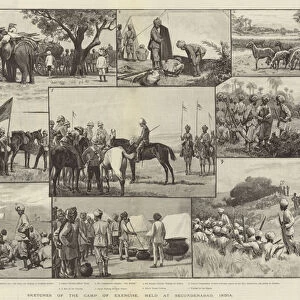 Sketches of the Camp of Exercise, held at Secunderabad, India (engraving)