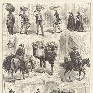 Sketches in Santiago, the Capital of Chile (engraving)