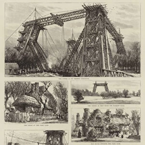 Sketches at Wembley Park, where the New Tower is being erected (engraving)