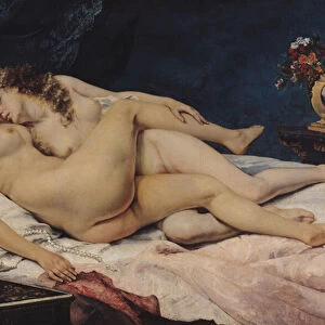 Sleep, 1866 (oil on canvas)