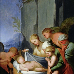 The Sleep of the Infant Jesus (oil on wood)