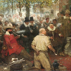 The Smokers Rebellion (The Edict of William the Testy) (oil on canvas)