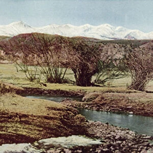 The Snowy Range, near Trinidad, Colorado (coloured photo)