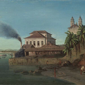 Solar do Unhao, with the church of N. S. de Conceicao da Praia
