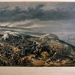 Soldiers at the Battle of Inkerman during the Crimean War, 5th November 1854