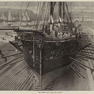 The Somerset Naval Dry Dock at Malta (engraving)