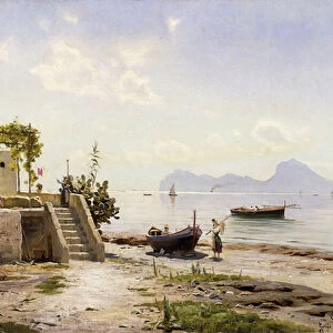 From Sorrento, Towards Capri, 1889 (oil on canvas)