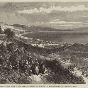 Soukoum Kaleh, Scene of the Conflict between the Russians and the Circassians (engraving)