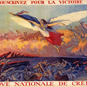 Souscrivez pour la Victoire, Banque Nationale de Credit, pub. 1916 (colour litho)