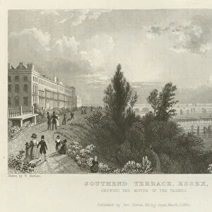 Southend Terrace, Essex, shewing the Mouth of the Thames (engraving)