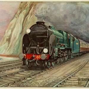 Southern Railway, "Lord Nelson"Class Locomotive, No 851 "Sir Thomas Drake"(colour litho)