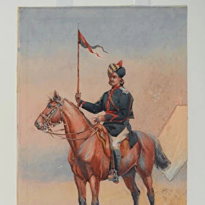 Sowar, 10th Duke of Cambridges Own Lancers (Hodsons Horse), 1908 circa (w / c)