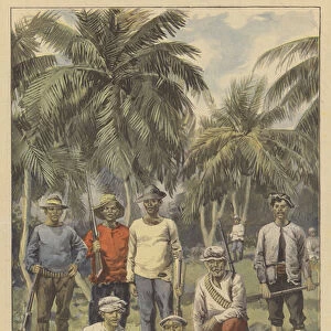 The Spanish-American War: Cuban rebels (colour litho)