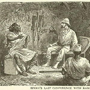 Spekes last conference with Kamrasi (engraving)