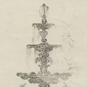 Splendid Silver Fountain, for the Pasha of Egypt (engraving)