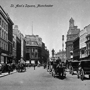 St. Anns Square, Manchester, c. 1910 (b / w photo)