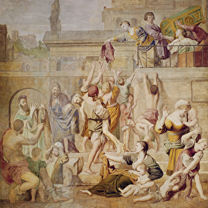 St. Cecilia Distributing Alms, c. 1612-15 (oil on canvas)