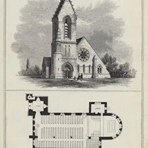 St Cuthberts Church, Durham (engraving)
