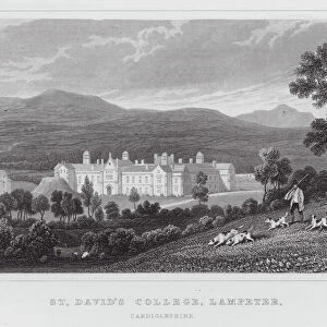 St Davids College, Lampeter, Cardiganshire (engraving)