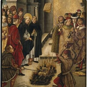 St. Dominic de Guzman and the Albigensians, 1493-99 (oil on panel)