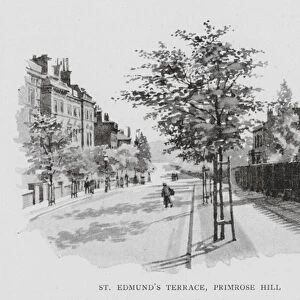 St Edmunds Terrace, Primrose Hill (litho)