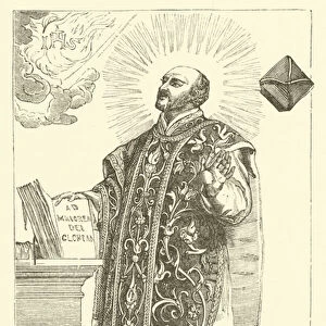 St Ignatius Loyola, Rubens (engraving)