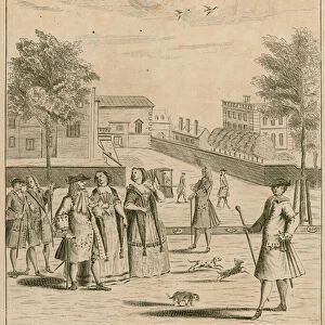 St Jamess Park, The Mall, 1732 (engraving)