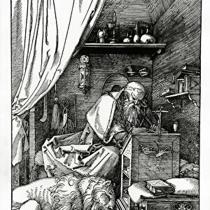 St. Jerome in his cell, 1511 (woodcut)