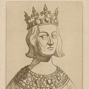 St Louis IX, King of France, 1260-1270 (engraving)