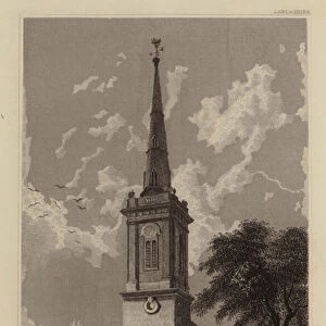 St Marys Church, Prescot, Lancashire (engraving)