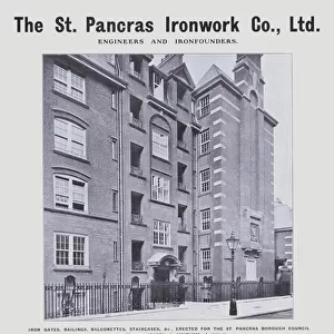 The St Pancras Ironwork Company (b / w photo)