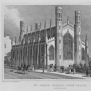 St Pauls Chapel, York Place, Edinburgh (engraving)