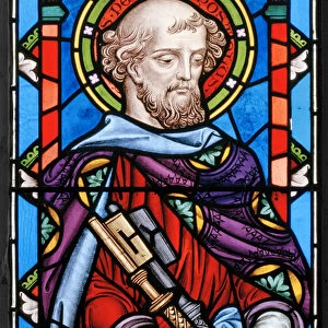 St Peter, detail from The Crucifixion, 1861 (stained glass)