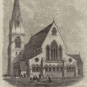 St Saviours Church, Bacup, Lancashire (engraving)