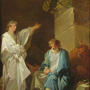 St Sebastian preaching the faith of Diocletian in prisons (oil on canvas)