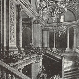Staircase in the Foreign Office (b / w photo)