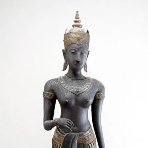 Standing Uma, Sukhothai style (gilded bronze)