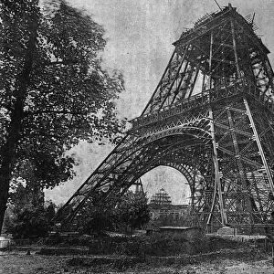 State of the Eiffel Tower in July 1888 in "the newspaper of the Youth "