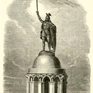 Statue d Arminius (engraving)