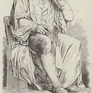 Statue of Dr Jenner, sculptured by W C Marshall (engraving)