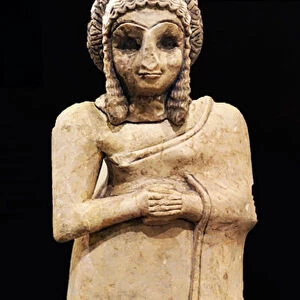 Statue of a female worshipper in a simple dress, Khfajah, Mesopotamia, c