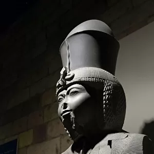 Statue of Ramses III, 20th dynasty, from Karnak (greywacke)