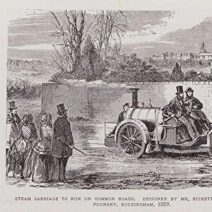 Steam Carriage to run on Common Roads (litho)
