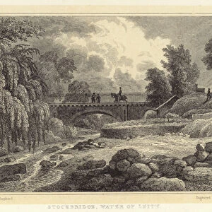 Stockbridge, Water of Leith (engraving)