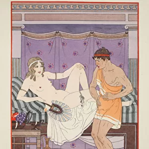 Stomach Ache, illustration from The Works of Hippocrates, 1934 (colour litho)