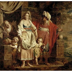 The Story of Abraham (oil on panel)