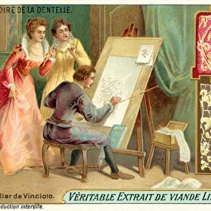 The studio of Federico de Vinciolo (chromolitho)
