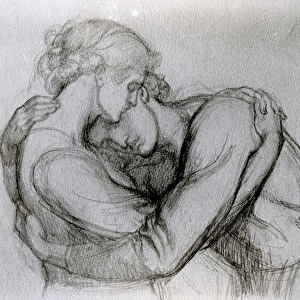 Study for The Blessed Damozel, c. 1876 (graphite on paper)