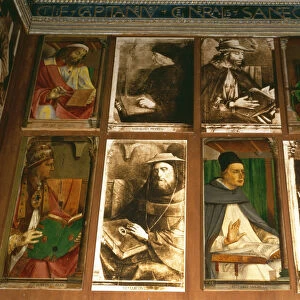 The Study of Federigo da Montefeltro, Duke of Urbino, clockwise from TL